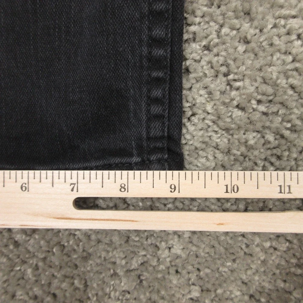 Levis Jeans Mens 36x30 Black 569 Loose Straight Baggy Washed Dark Denim Pants